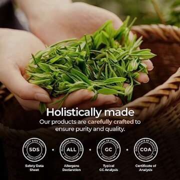 Gya Labs Organic Tea Tree Oil for Skin - Australian Organic Tea Tree Essential Oil, 100% Pure and Natural Teatree Oils for Hair, Face, Toenails, Scalp & Piercings, Tea Tree Oils Organic (0.34 Fl Oz)