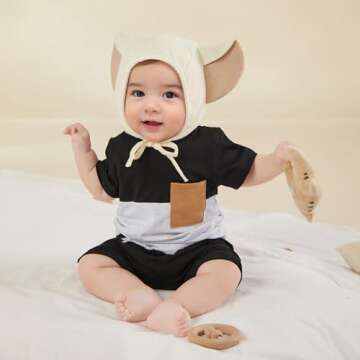 Stylish Toddler Baby Boy Summer Outfit - Top & Shorts Set for Infants