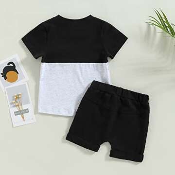 Toddler Baby Boy Summer Outfit - 2 Piece Top & Shorts