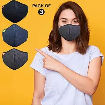 ALTRIGA Stylish Mesh Face Mask - Reusable & Breathable