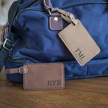 Personalized Vegan Leather Luggage Tag - Lifetime Creations