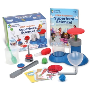 Learning Resources STEM Explorers Superhero Science! Kit, 21 Pieces, Ages 6+, Fun Educational STEM T...