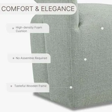 KISLOT Upholstered Dining Chairs with Casters No Assembly Modern Barrel Armchair with Rollers for Diningroom Bedroom Livingroom Reading Room