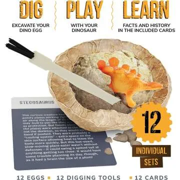Dino Egg Dig Kit - STEM Educational Toy for Kids