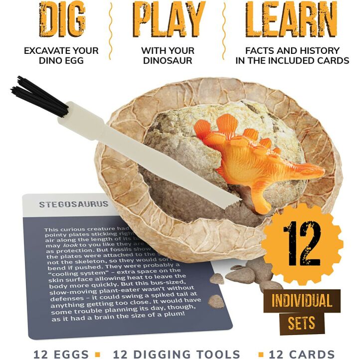 Dino Egg Dig Kit - STEM Educational Toy for Kids