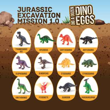 Dino Egg Dig Kit - STEM Educational Toy for Kids