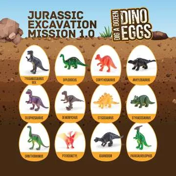 Dino Egg Dig Kit - STEM Educational Toy for Kids