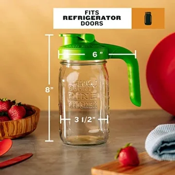 Durable County Line Kitchen Glass Mason Jar Pitcher - 2 Quart
