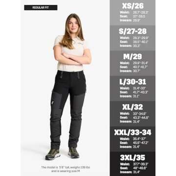 RevolutionRace Women’s RVRC GP Pro Pants, Durable and Ventilated Pants for All Outdoor Activities, Jet Black, 3XL
