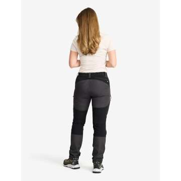RevolutionRace Women’s RVRC GP Pro Pants, Durable and Ventilated Pants for All Outdoor Activities, Jet Black, 3XL
