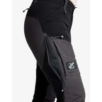 RevolutionRace Women’s RVRC GP Pro Pants, Durable and Ventilated Pants for All Outdoor Activities, Jet Black, 3XL