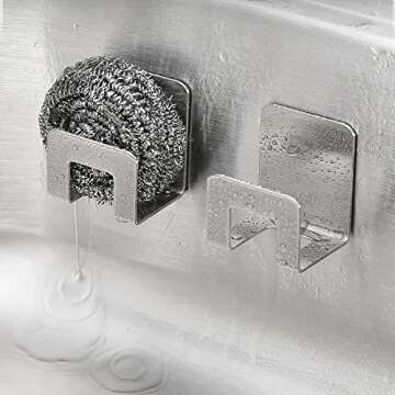 Durable WOOROLL Kitchen Sink Sponge Holders - Rustproof & Stylish