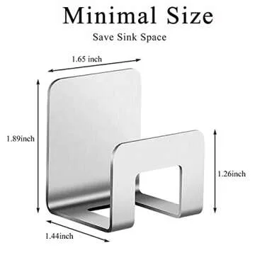 Durable WOOROLL Kitchen Sink Sponge Holders - Rustproof & Stylish