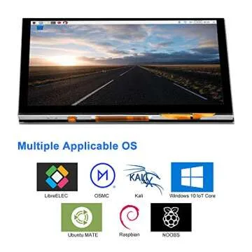 OSOYOO 5-Inch DSI Touch Screen Display Kit for Raspberry Pi 4B, 3B, 3B+, 2 - RPi 800x480 LCD with Portable Stand Holder Case