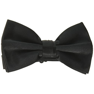 Stacy Adams Men’s Elegant Satin Bow Tie, Adjustable, All Colors
