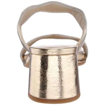 Dolce Vita Ilva MID Heeled Sandal - Gold Distressed Leather