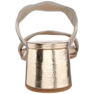 Dolce Vita Ilva MID Heeled Sandal - Gold Distressed Leather