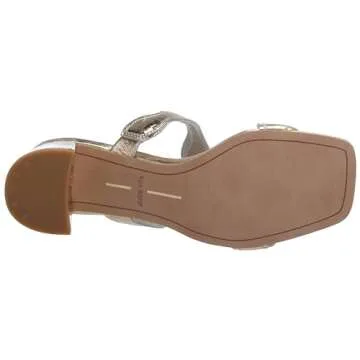 Dolce Vita Ilva MID Heeled Sandal - Gold Distressed Leather