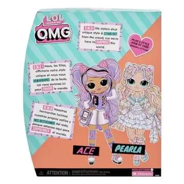 LOL Surprise OMG Pearla Fashion Doll with 15 Surprises Including Mermaid Themed Fashions and Accessories – Great Gift for Kids Ages 4+