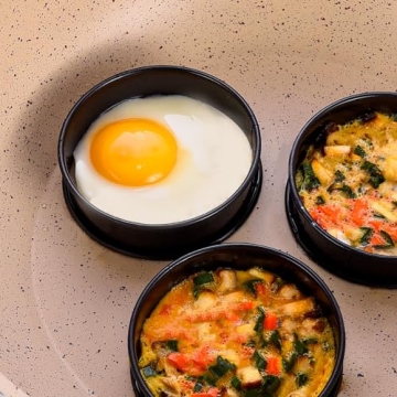 DATANYA Nonstick Crumpet Rings Set for Baking and Cooking