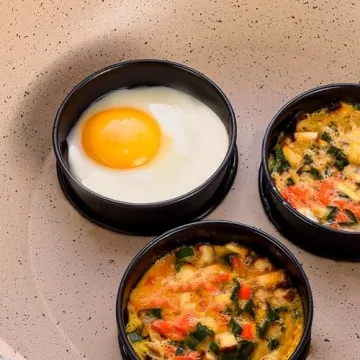 DATANYA Nonstick Crumpet Rings Set for Baking and Cooking