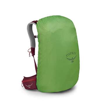 Osprey Stratos 34L Men's Hiking Backpack, Poinsettia Red