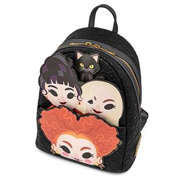 Loungefly Disney Hocus Pocus Sanderson Sisters Womens Double Strap Shoulder Bag Purse