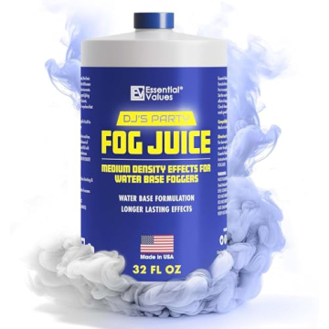 Essential Values Fog Machine Fluid - Long-Lasting Medium-Density Juice