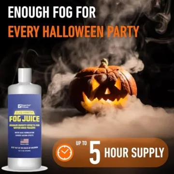 Fog Machine Liquid for 400-1500 Watt Water-Based Foggers