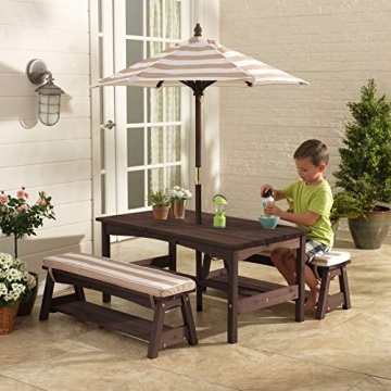 KidKraft Kid-Sized Wooden Table & Bench Set for Kids