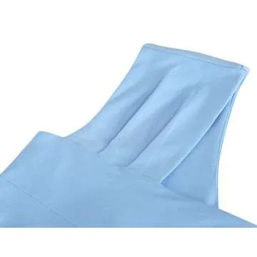 MUXXN Women's Vintage 1950s Style V Neck Sleeveless Midi Length Formal Slim Office Business Work Pencil Dresses Airy Blue S