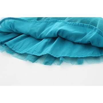 LYXIOF Baby Girls Tutu Dress Toddler Tulle Sleeveless Princess Sundress Blue 9 Months