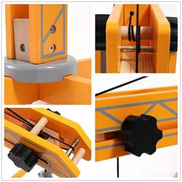 Hape Playscapes Crane Lift Playset| Construction Truck Vehicle Playset for Kids