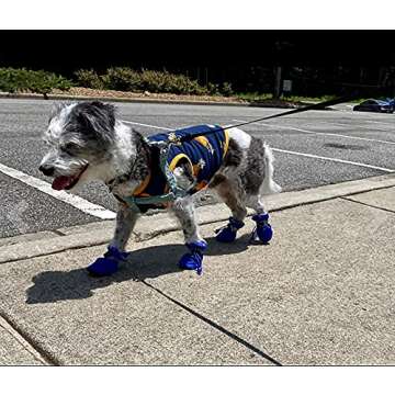YAODHAOD Dog Shoes for Small Dogs, Anti-Slip Dogs Boots & Paw Protector for Winter Snowy Day, Summer...