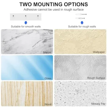 BSSOYAMM Clear Acrylic Shower Shelves with Soap Dish