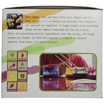 Finger Paint - Eco Kids Non-Toxic Natural Paint - Safe Art Product 5 (4oz) Containers