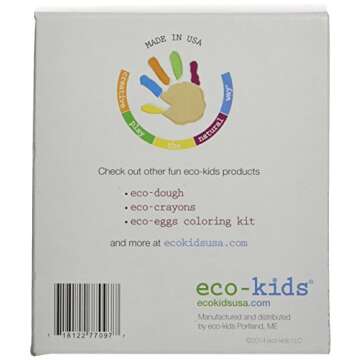 Finger Paint - Eco Kids Non-Toxic Natural Paint - Safe Art Product 5 (4oz) Containers