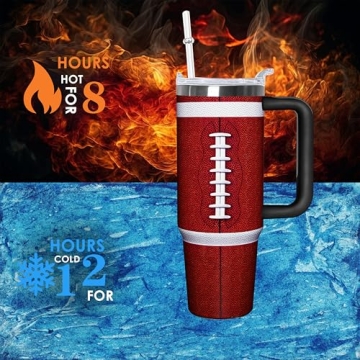 Hpytmbernb 30 oz Football Tumbler - Perfect for Fans!