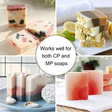 Nicole Rectangle Silicone Soap Mold Silicone Liner for 9 Bar Mold with Wood Box and Wooden Cover