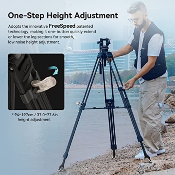 SmallRig AD-100 FreeBlazer 78" Tripod System with Fluid Head