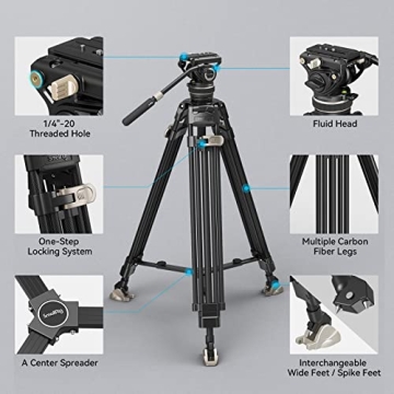 SmallRig AD-100 FreeBlazer 78" Tripod System with Fluid Head