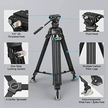 SmallRig AD-100 FreeBlazer 78" Tripod System with Fluid Head