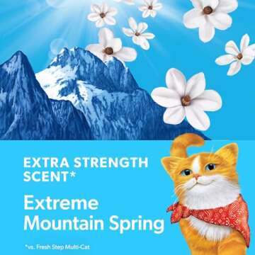 Fresh Step Clumping Cat Litter, Advanced, Extreme Mountain Spring Odor Control, Extra Large, 37 Pounds total (2 Pack of 18.5lb Boxes)