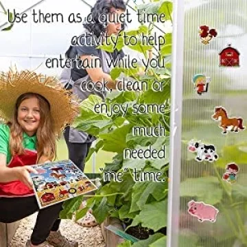 Farm Animals Gel Window Clings - Fun and Educational Stickers