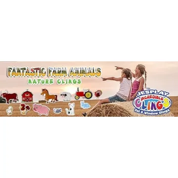 Farm Animals Gel Window Clings - Fun and Educational Stickers