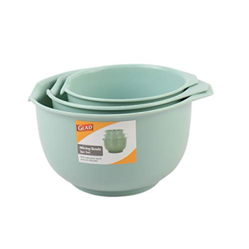 GLAD Mixing Bowls Set - Space Saving, Durable & Stylish