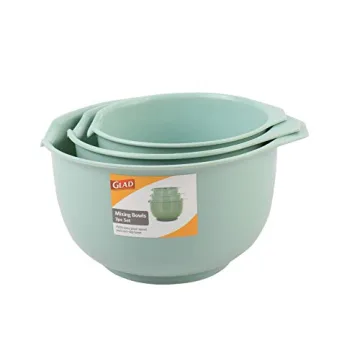 GLAD Mixing Bowls Set - Space Saving, Durable & Stylish