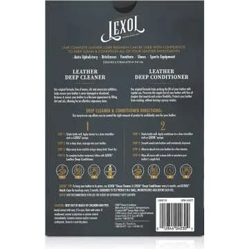 Lexol Leather Cleaner & Conditioner Kit - 8 oz Bottles