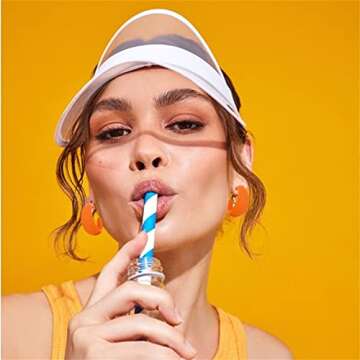 WCRAZYE Colorful Acrylic Chunky Hoop Earrings for Women Lightweight Exaggerated Geometric Earrings M...