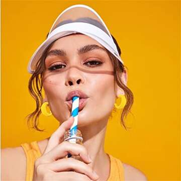 WCRAZYE Colorful Acrylic Chunky Hoop Earrings for Women Lightweight Exaggerated Geometric Earrings Minimalist Earrings Retro Neon Earrings StatementJewellery (Orang And Yellow)